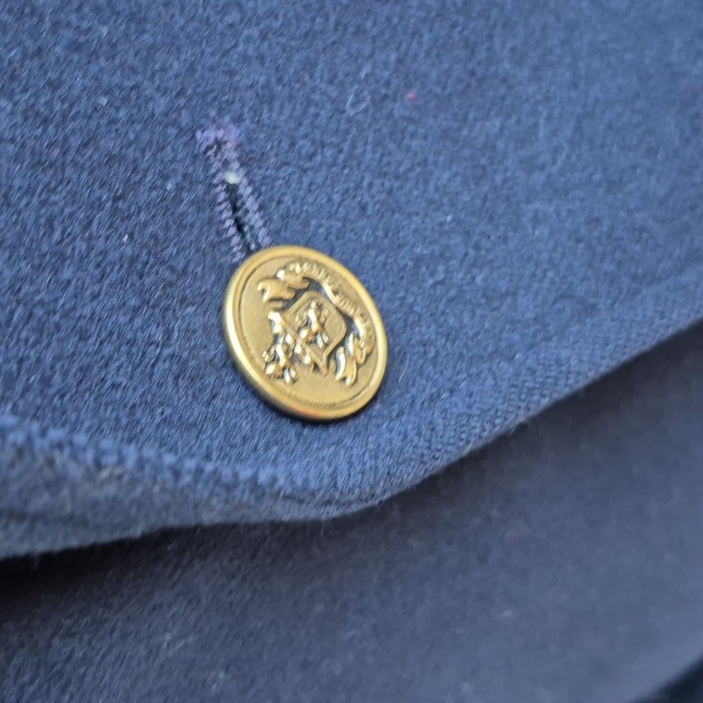 PENDLETON Dark Navy Solid Weave Tweed Virgin Wool… - image 4